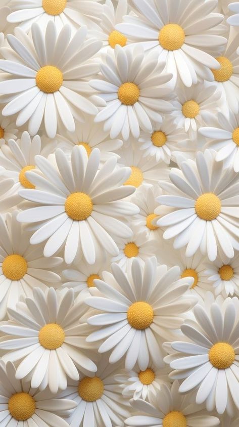 3d Flower Background, 3d Flower Wallpaper, Abundance Art, Pretty Phone Backgrounds, Daisy Decor, Profile Logo, Daisy Wallpaper, Wallpaper Flower, Cool Backgrounds Wallpapers