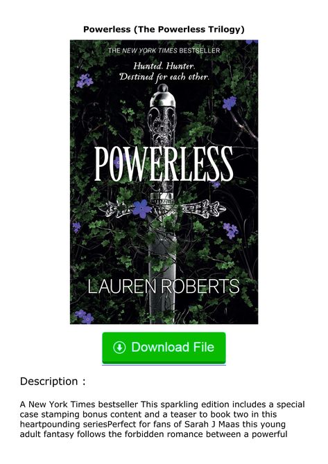 (❤️pdf)full✔download Powerless (The Powerless Trilogy) Powerless Pdf Download, Powerless Pdf, Powerless Book, Powerless Trilogy, Internal Communications, Quick Reads, Fantasy Book, Pdf Books Download, Digital Book