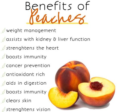 August is national peach month! Did you know that peaches can help fight against wrinkles? Peach Benefits Health, Benefits Of Peaches, Fruit Health Benefits, Food Health Benefits, Fruit Benefits, Improve Heart Health, Daily Health Tips, Fasting Diet, Health Facts