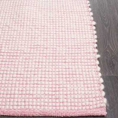 Network Pink & White Felted Wool Scandi Rug & Reviews | Temple & Webster Anthropology Bedroom, Pink And White Rug, Rug For Dorm, Dorm Room Rug, Dorm Room Rugs, Scandi Rug, Dorm Rugs, Pink Dorm, Big Girl Bedrooms