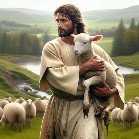 Free Printable Clipart | Jesus as our Shepherd in Psalm 23; as requested by | Facebook Jesus Shepherd, Jesus Printable, Bible Artwork, Bible Words Images, Words Of Jesus, Jesus Heals, Jesus Wallpaper, The Good Shepherd, Psalm 23