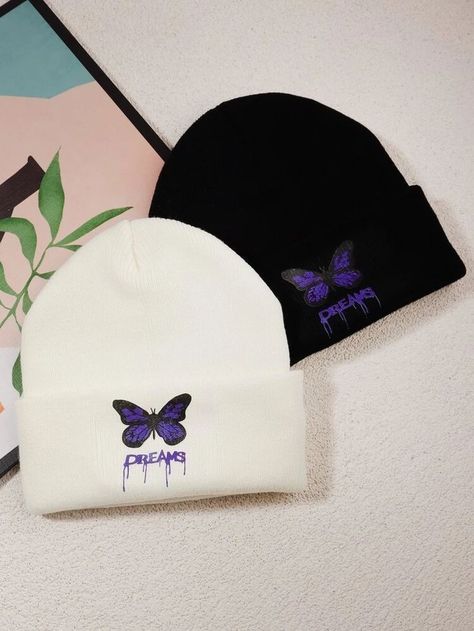 Beanie Aesthetic, Shein Accessories, Cool Beanies, Hat Aesthetic, Luxury Hats, Cute Beanies, Stylish Caps, Cute Hat, Trendy Hat