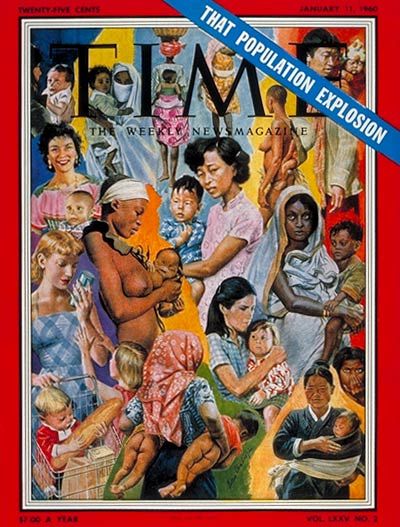 TIME Magazine Cover: Population Explosion -- Jan. 11, 1960 Population Illustration, Population Explosion, United States History, Ad Art, Flesh And Blood, Time Magazine, Jan 11, Happy B Day, Catholic Art