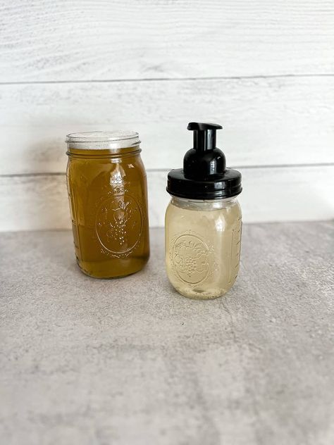 Diy Tallow Dish Soap, Liquid Tallow Soap, Homemade Tallow Soap, Tallow Body Wash, Beef Tallow Recipes, Tallow Shampoo, Tallow Soap Recipe, Tallow Recipes, Homemade Tallow