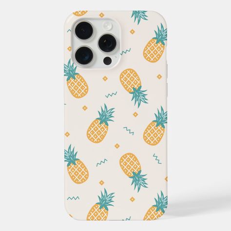 Cute Kawaii Summer Pineapple Ananas Pattern  iPhone Case Pineapple Phone Case, Artsy Phone Cases, Kawaii Summer, Kawaii Iphone Case, Summer Pineapple, Pattern Iphone Case, Kids Nursery Decor, Free Birthday Invitation Templates, Pattern Iphone