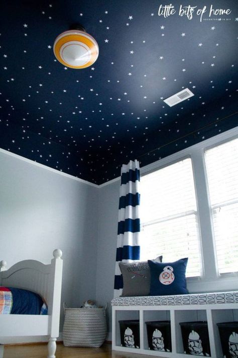 Star Wall Decal Set Kid Wall Decals Ceiling Decals Nursery | Etsy Star Wars Kids Bedroom, Star Wars Bedroom Decor, Star Wars Theme Room, Star Wars Zimmer, Star Wars Themed Bedroom, Star Wars Bedroom, Star Wars Room, Star Wall Decals, Boy’s Room