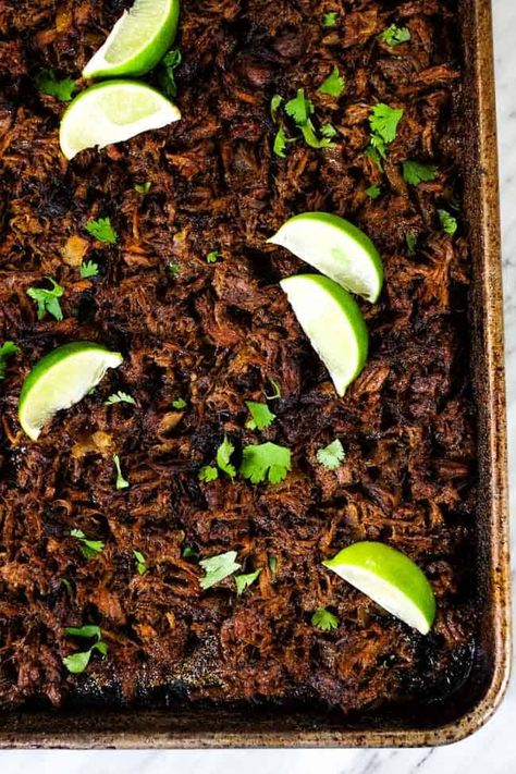 Make this Paleo + Whole30 beef barbacoa in your Instant Pot or Slow Cooker. It's a little smoky with some spice and citrus, and it makes lots of leftovers! | realsimplegood.com #paleo #whole30 #instantpot #slowcooker #crockpot Barbacoa Instant Pot, Barbacoa Slow Cooker, How To Make Barbacoa, Beef Barbacoa Slow Cooker, Whole30 Beef, Lettuce Wedge, Blade Roast, Beef Barbacoa, Barbacoa Recipe