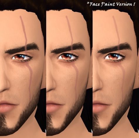 Face Paint: Battle Scars by deathbywesker from Simsworkshop • Sims 4 Downloads Sims Traits, Scar Makeup, Sims 2 Cc, Los Sims 4 Mods, Lost Island, Facial Scars, Sims 4 Cc Eyes, Sims Stories, Sims 4 Traits