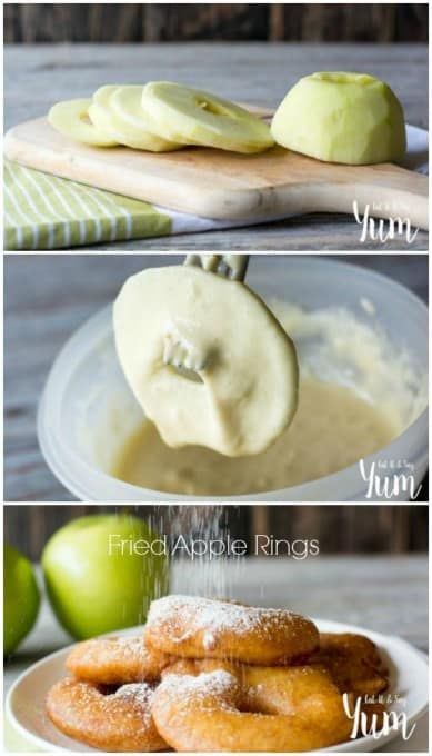 Granny Smith Apples Recipes, Fried Apple Rings, Apple Recipes Easy Healthy, Gluten Free Apple Recipes, Fried Apple, Apple Recipes Healthy, Baked Apple Recipes, Fried Dessert, Apple Slice