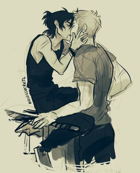 After training kiss Nico And Jason, Zio Rick, Percy Jackson Ships, Will Solace, Jason Grace, Percy Jackson Fan Art, Percy Jackson Characters, Kane Chronicles, Percy Jackson Art