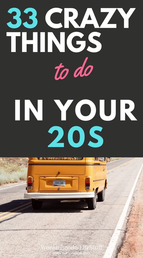 crazy things to do in your 20s 20s Bucket List, Crazy Bucket List, Things To Do With Your Boyfriend, Bucket List Life, Full Of Energy, Your 20s, Friends Gif, Adrenaline Rush, Things To Do When Bored