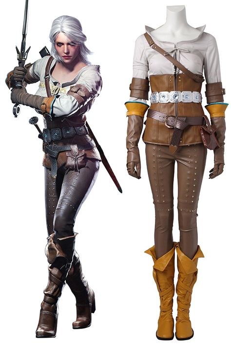 The Witcher Outfit Inspiration, Ciri Witcher Cosplay, The Witcher Costume, Witcher Costume, The Witcher Cosplay, Ciri Cosplay, Witcher Cosplay, Fallout Cosplay, The Witcher Game