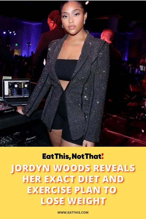 Eat This Not That - Jordyn Woods - Celebrity Diet - Celebrity Workout - Celebrity Trainer - Fitness Plan - Diet Plan - Hollywood Diet Hollywood Diet, Celebrity Diet, Natalia Bryant, Diet And Exercise Plan, Celebrity Diets, Eat This Not That, Jordyn Woods, Exercise Plan, Celebrity Workout