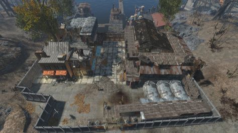 You can't just plant settlements anywhere in "Fallout 4's" massive open-world. There are several areas you can liberate from enemies which turn into settlements: Fallout 4 Settlement, Fallout Four, Fallout Settlement, Fallout 4 Settlement Ideas, Apocalypse Landscape, Fallout Cosplay, Gamer Stuff, Post Apocalyptic Art, Base Building