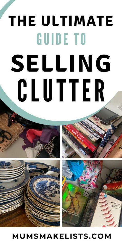 Garage Sale Tips, Ebay Selling Tips, Clutter Control, Selling Stuff, Declutter Home, Sell Your Stuff, Clutter Organization, Items To Sell, How To Declutter