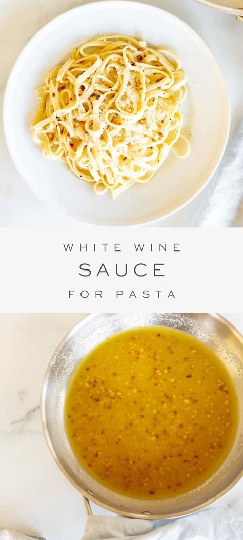 Different Pasta Sauces Recipes, Light Sauce For Chicken, Pasta For Seafood, Seafood White Wine Sauce, White Wine Pasta Sauce Chicken, Easy White Wine Pasta Sauce, Fall Pasta Sauce Recipes, Light White Sauce For Pasta, Best White Pasta Sauce Recipe