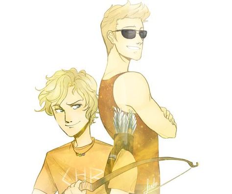 Apollo and Will Solace Apollo Artwork, Apollo Cabin, Cabin 7, Sunshine Family, Hawk Eye, Team Leo, Will Solace, Trials Of Apollo, Percy Jackson Heroes Of Olympus