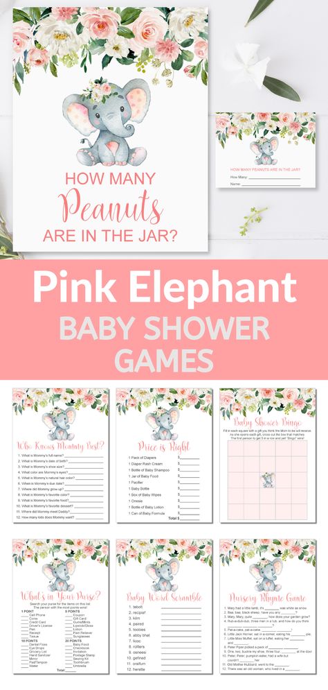 Baby Girl Elephant Shower Ideas Theme, Baby Elephant Shower Ideas, Elephant Baby Girl Shower Theme, Baby Elephant Baby Shower Ideas For Girl, Elephant Themed Baby Shower Ideas Girl, Girl Baby Shower Elephant Theme, Baby Girl Elephant Shower Ideas, Girl Elephant Baby Shower Ideas, Peanut Baby Shower Ideas