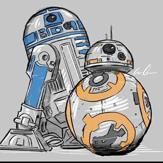 R2d2 And Bb8 Tattoo, R2d2 Bb8 Tattoo, Bb8 Sketch, Bb8 Drawing, Bb8 Tattoo, Bb8 And R2d2, R2d2 Drawing, Starwars Drawings, Bb8 Art