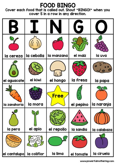 Printable Spanish Word Food Activities Food In Spanish Worksheets, First Grade Spanish Activities, Food In Spanish Vocabulary, Foods In Spanish, Spanish Lessons For Preschoolers, Spanish Crafts For Kids, Spanish For Kids Printables, Spanish Activities For Kids, Spanish For Preschoolers