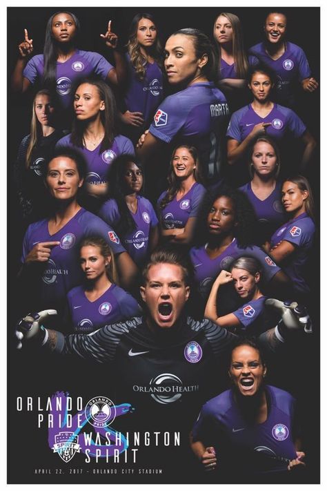 Soccer Team Photos, Sport Marketing, Us Women's National Soccer Team, Woman Soccer, Orlando City Soccer, Pride Poster, Usa Soccer Team, Team Poster, Ali Krieger