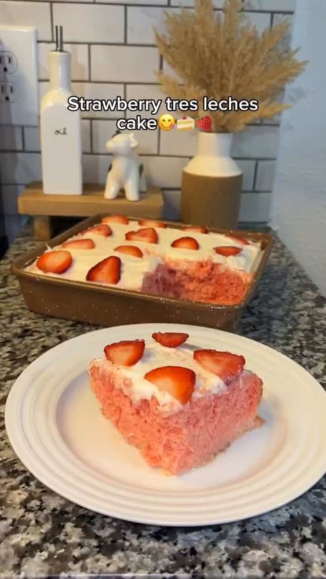 Mon Chéri 🍒 (@Candyfruitshops) on X Strawberry Tres Leches Cake, Desserts Mexican, Strawberry Tres Leches, Tres Leches Cake, Mexican Dessert, Tres Leches, Strawberry Desserts, Copyright Infringement, Not Mine