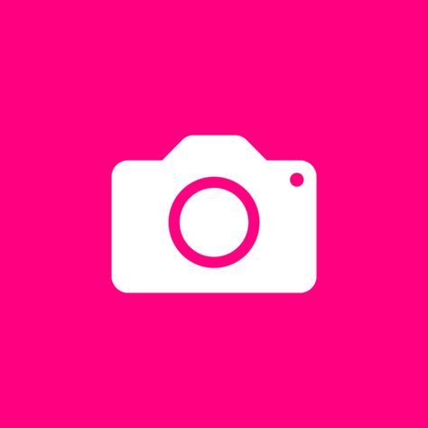 Widget Icon Hot Pink, Hot Pink Photos Icon, Ios Preppy, Hot Pink Icons, Preppy Wall Collage, Ios14 Aesthetic, Pink Ios, Pink Fushia, Iphone Wallpaper Preppy