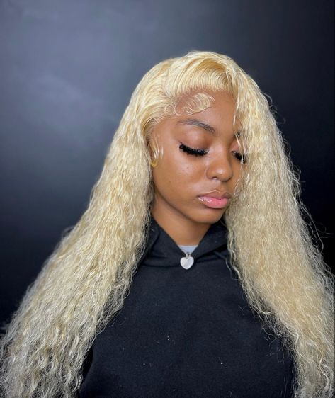 360 Lace Frontal Wig Ponytail, Frontal Wig Ponytail, Blonde 360 Lace Frontal Wig, Black Girls Hairstyles Weave, Ponytail Wigs, Wig Ponytail, Hairstyles For Seniors, Front Lace Wigs, Blonde Curly Wig