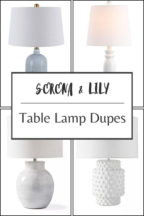 Affordable Serena & Lily Lamp Alternatives Classic Lamp Design, Grand Millennial Lamp, Entry Table Lamps, Coastal Lamps Living Room, Sofa Table Lamps, Affordable Table Lamps, Lily Lamp, End Table Lamp, Modern Coastal Bedroom