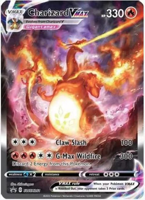 Card Type / HP / Stage:Fire / 330 / VMAX Hoopa Pokemon, Pokemon Cards Charizard, Kartu Pokemon, Pokemon Black, Alt Art, Pokemon Charizard, Black Pokemon, Collectible Trading Cards, Pokemon Trading Card Game