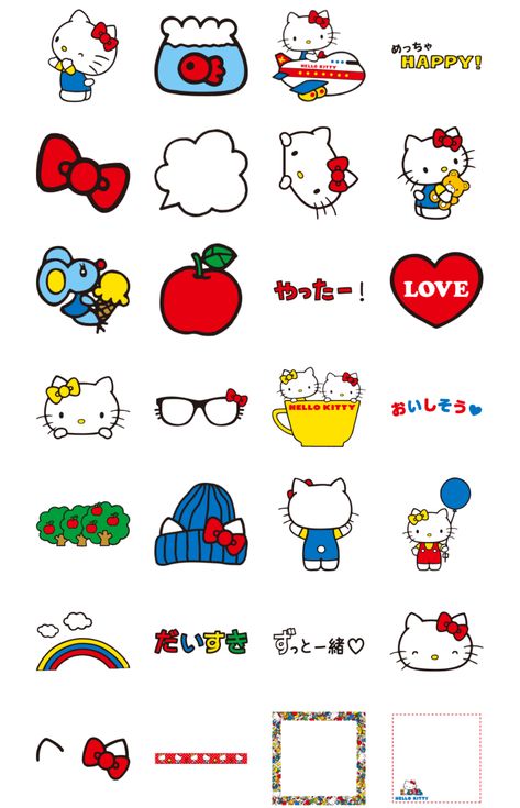 Hello Kitty 70's Happy Life Hello Kitty Stickers, 헬로키티 배경화면, Iphone Stickers, Charmmy Kitty, Hello Kitty Images, Kitty Drawing, Hello Kitty Drawing, Hello Kitty Art, Iphone Wallpaper App