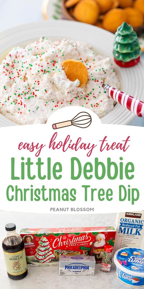 Little Debbie Christmas Tree Dip Christmas Tree Cake Dip, Tree Cake Dip, Christmas Tree Dip, Little Debbie Christmas Tree Cakes, Christmas Tree Desserts, Little Debbie Christmas Tree, Dessert Dip Recipes, Christmas Dip, Christmas Potluck