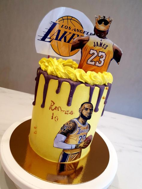 Lebron James Birthday, Basketball Party, 23rd Birthday, Cool Birthday Cakes, Lebron James, Birthday Parties, Birthday Cake, Basketball, Birthday Party