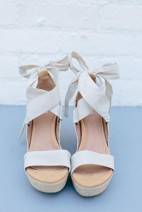 Beach Wedding Shoes Perfect For An Seaside Ceremony ★ #bridalgown #weddingdress Boho Wedding Shoes, Wedding Wedges, Casual Beach Wedding, Beach Wedding Sandals, Wedge Wedding Shoes, Beachy Wedding, Beach Wedding Shoes, Wedding Dress Guide, Beautiful Beach Wedding