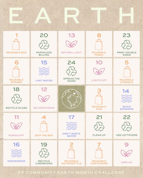 An Earth Month Challenge For Every Day Of The Year | Free People Blog #freepeople Earth Friendly Living, Earth Day Campaign, Earth Day 2023, Eco Club, Free People Fashion, Reusable Utensils, Club Activities, Month Challenge, Haircut 2022