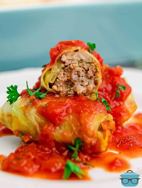 Cabbage Rolls - The Country Cook Best Tomato Sauce Recipe, Cook Cabbage, Bob Lung, Closet Cooking, Stuffed Cabbage Rolls, Chicken Bacon Ranch Casserole, Canned Tomato Soup, Cabbage Rolls Recipe, Good Recipe