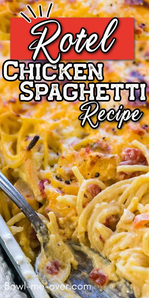 Chicken Spaghetti With Rotel, Spaghetti With Rotel, Easy Chicken Spaghetti Recipe, Rotel Chicken, Rotel Chicken Spaghetti, Easy Chicken Spaghetti, 1200 Calorie Diet Meal Plans, Chicken Spaghetti Recipe, Rotel Recipes