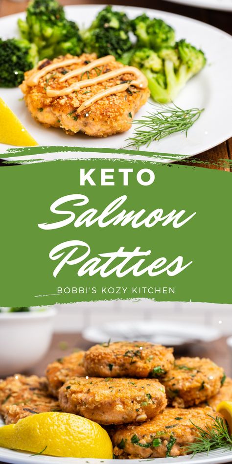 Keto Salmon Patties Keto Fish Cakes, Keto Salmon Cakes, Keto Salmon Patties, Low Carb Salmon Patties, Keto Fish, Keto Salmon, Keto Baking, Fresh Salmon, Healthy Salmon