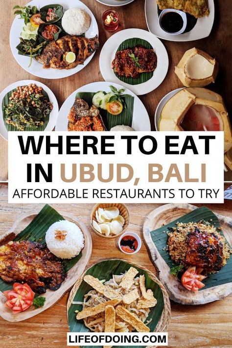 Wondering where to eat in Ubud (Bali, Indonesia)? This Ubud food guide highlights the best places to eat in Ubud at affordable prices! Ubud restaurants guide | Cheap eats in Ubud | Ubud travel guide | What to do in Ubud | Ubud travel tips | Things to do in Bali | Must eat Ubud | What to eat in Ubud | Where to eat in Bali | Cheap food in Bali #LifeOfDoing Munduk Bali, Bali Baby, Bali Food, Bali Travel Guide, Food Italian, Food Mexican, Healthy Coffee, Ubud Bali, Smoothie Bowls