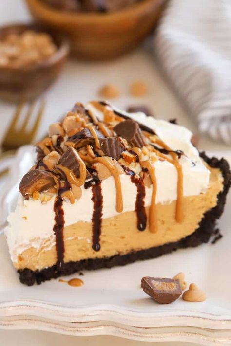 Celebrating Sweets, Butter Desserts, Pumpkin Bundt Cake, Oreo Cookie Crust, Butter Recipes, Peanut Butter Filling, Cracker Crust, Peanut Butter Pie, Butter Pie