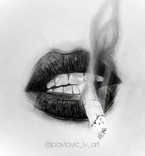 @pavlovic_iv_art #drawing #cigarette #smoke #smoking #pencildrawing #sketch #charcoal #lips #mouth #painting Lips Sketch, Lip Drawing, Mouth Drawing, Lips Drawing, Lip Tattoos, Grunge Art, Desenho Tattoo, Pencil Art Drawings, Design Tattoo