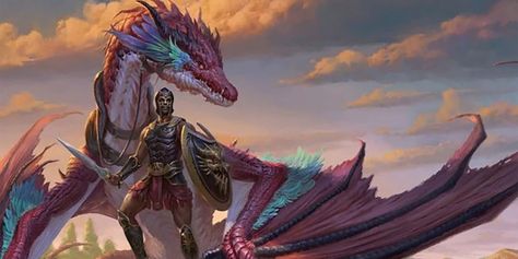 Drakewarden Ranger, Ranger Dnd, Dnd Dragons, Dragon Rider, Dragon Artwork, Adventure Book, Arte Fantasy, Wizards Of The Coast, Dungeon Master