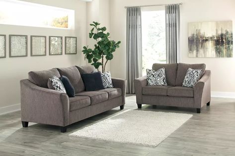 Slate Sofa, Contemporary Loveseat, Queen Sofa Sleeper, Furnitur Ruang Keluarga, Sofa And Loveseat, Sofa And Loveseat Set, Sectional With Ottoman, Set Sofa, Dressed To Impress