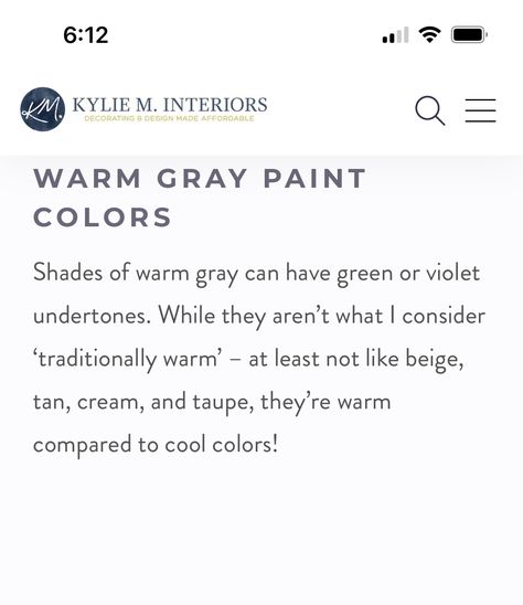 Warm Grey Paint Colors, Grey Paint Colors, Warm Grey, Color Shades, Paint Colors, Color, Design, Paint Colours