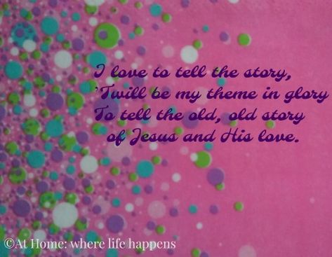 I Love to Tell the Story Sharing The Gospel, Life Happens, The Talk, The Gospel, Good News, Talk About, To Tell, The Story, Meditation