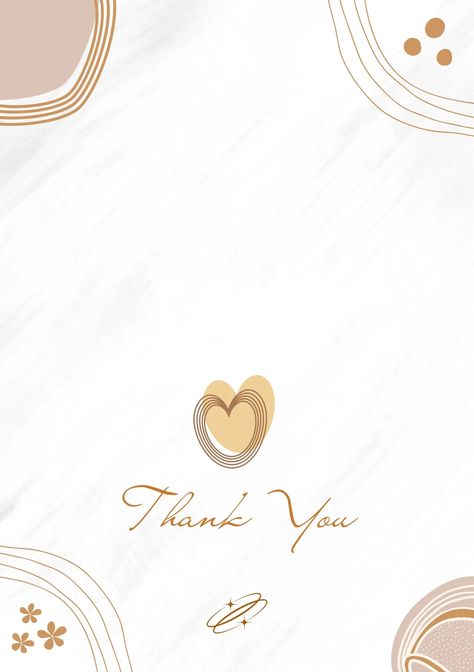 Templates Thank You Template Aesthetic, Aesthetic Thank You Cards, Brown Beige Aesthetic, Note Card Template, Thank You Template, Folded Note, How To Fold Notes, Beige Aesthetic, Note Card