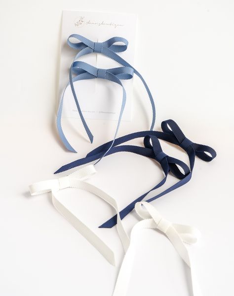 I'm excited to announce that the first grosgrain/petersham ribbon bow is now launched in my Etsy shop! You can purchase as singles, pairs or sets. Made with Japanese recycled polyester, these #daintyhairbows have a classic silhouette. It goes well with both adults and kids. Come snatch a pair (or two!) for yourself! #grosgrainribbon #ribbonhairbows #petershamribbon #japanesefabrics #handmadehairbows Handmade Hair Bows, Ribbon Hair Bows, Ribbon Bow, Classic Silhouette, Ribbon Bows, Grosgrain Ribbon, Hair Bows, Product Launch, The First