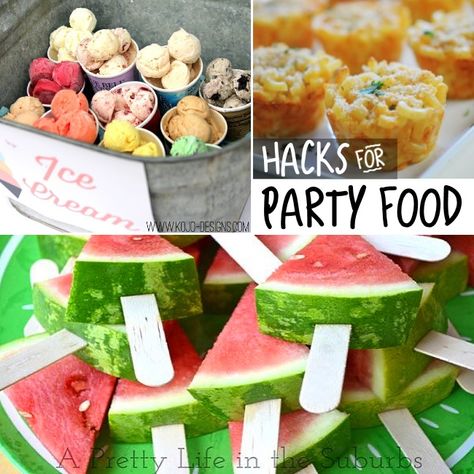 21 Super Summer Party Tips - Kids Activities Blog Summer Birthday Food Ideas For Kids, Outdoor Birthday Party Food, Summer Kick Off Party Ideas, Summer Kick Off Party Ideas For Kids, Kids Summer Kick Off Party, Party Food Hacks, Super Seventeen, Cheap Playful Summer Party Supplies, Summer Party Snacks