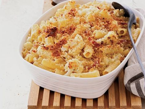 Rigatoni Pasta Recipes, Baked Pasta Dishes, Prosciutto Recipes, Baked Rigatoni, Baked Pasta, Panko Crumbs, Paula Deen, Rigatoni, Pasta Bake