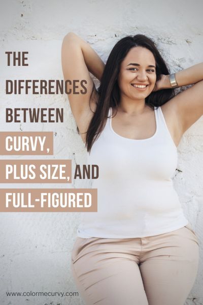 The Differences Between Curvy, Plus Size, And Full Figured | Color Me Curvy Medium Size Body Outfits, Hourglass Body Shape Fashion, Apron Belly, Plus Size Body Shapes, Hourglass Figure Outfits, Hourglass Outfits, Plus Size Capsule Wardrobe, Shein Plus Size, Curvy Body Types